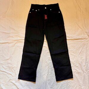 Men's Trendy Embroidered Skull Straight Pants